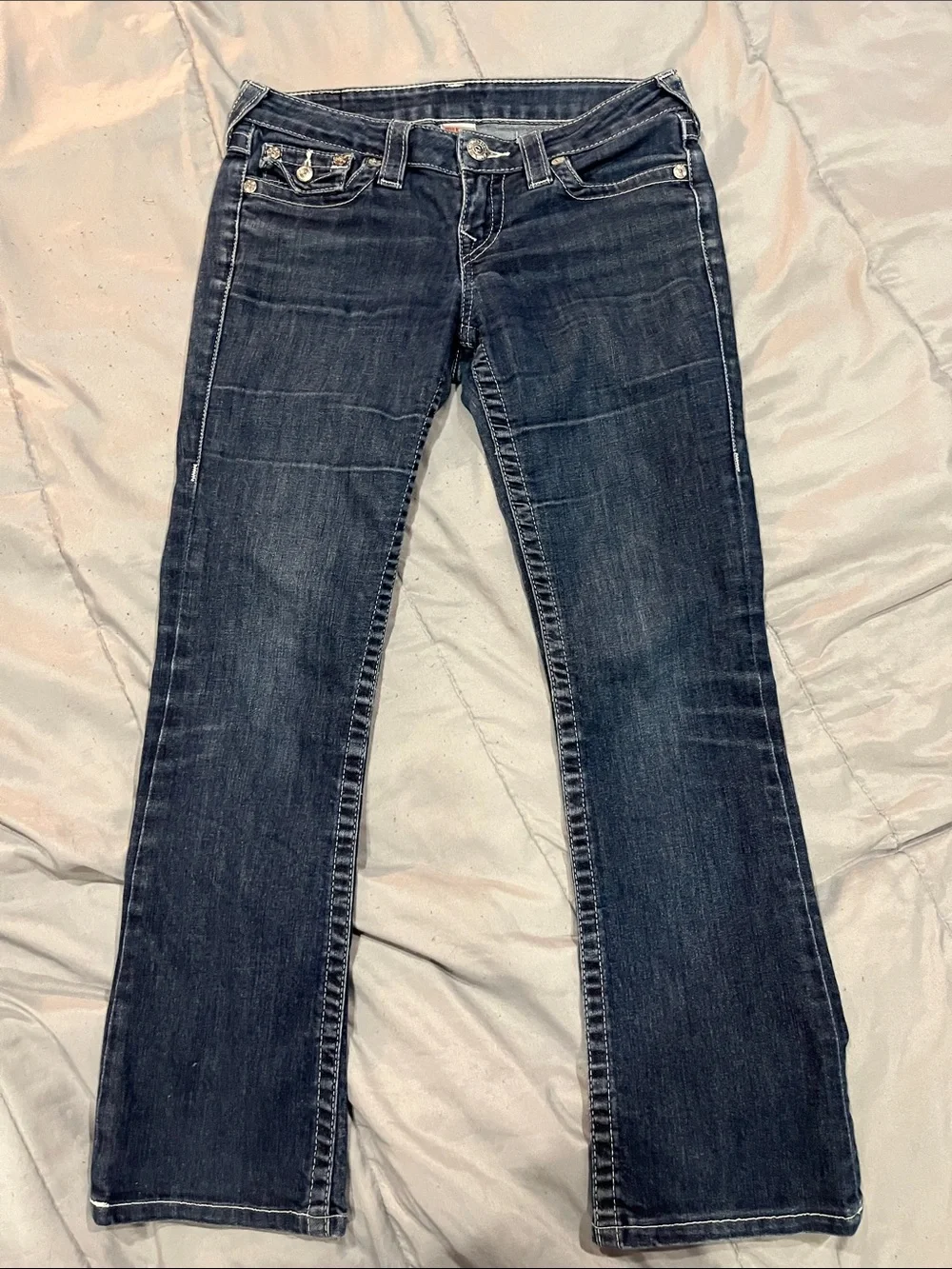 True Religion Women's Dark Indigo Bootcut Leg Jeans - Picture 3 of 5